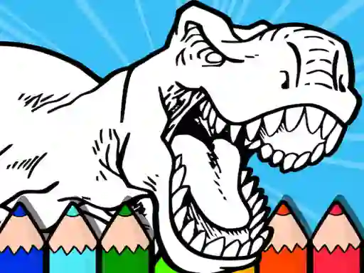 Coloring Dinos For Kids — безкоштовна онлайн гра
