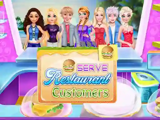 Serve Restaurant Customers — безкоштовна онлайн гра