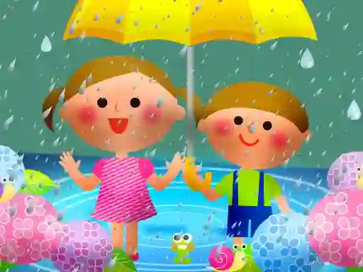Kids Rainy Day Puzzle — безкоштовна онлайн гра