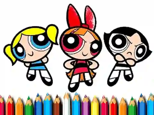 PowerPuff Girls Coloring Book — безкоштовна онлайн гра