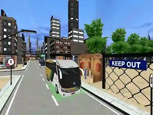 City Coach Bus Passenger Driving:Bus Parking 2021 — безкоштовна онлайн гра