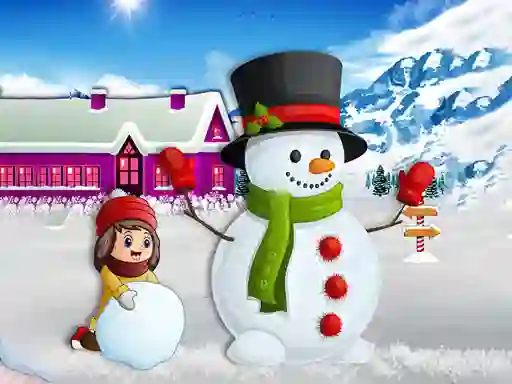 Kids and Snowman Dress Up — безкоштовна онлайн гра
