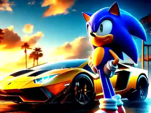 Sonic Run for Lamborghini — безкоштовна онлайн гра