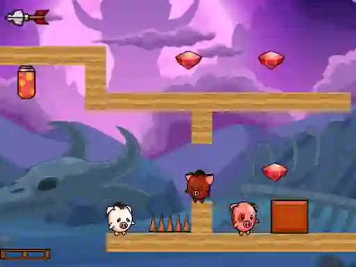 Pig Bros Adventure — безкоштовна онлайн гра