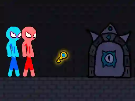 Red and Blue Stickman Rope — безкоштовна онлайн гра