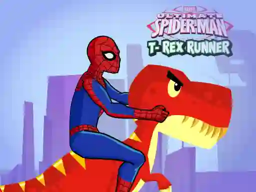 Spiderman T-Rex Runner — безкоштовна онлайн гра
