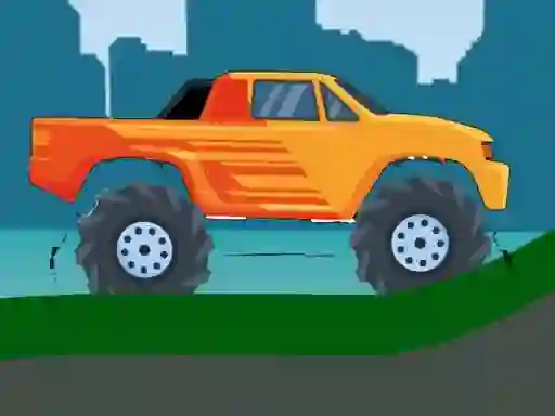 Monster Truck Hill Driving 2D — безкоштовна онлайн гра