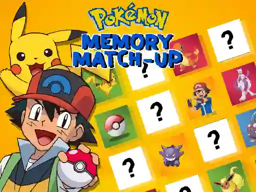 Pokemon Memory Match-Up — безкоштовна онлайн гра
