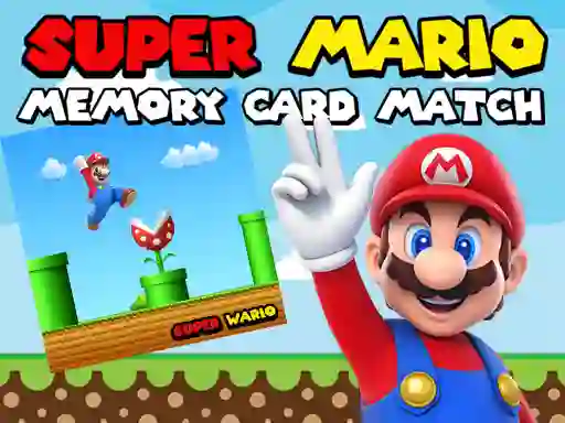Super Mario Memory Card Match — безкоштовна онлайн гра