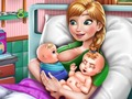 Гра Народження близнюків принцеси льоду  онлайн