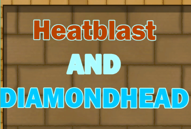 Гра Heatblast та алмазна головка  онлайн