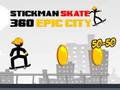 Гра Stickman skate 360 Epic City онлайн