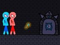Гра Червона та синя мотузка Stickman  онлайн
