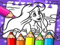Гра Книжка-розмальовка Русалка Аріель  онлайн