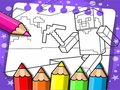 Гра Майнкрафт книжка-розмальовка  онлайн