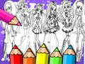 Гра Монстр Хай Книжка-розмальовка  онлайн