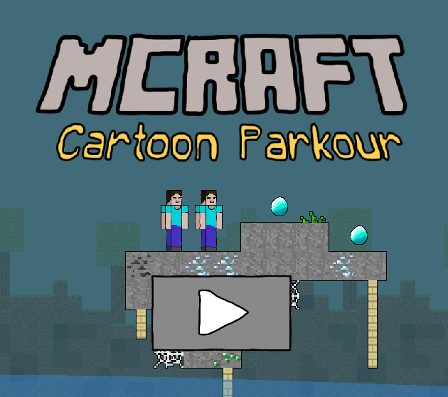 Гра Мультяшний Паркур Mcraft  онлайн