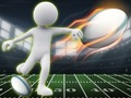 Гра Stickman регбі біг і удар онлайн