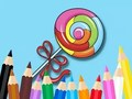 Гра Книжка-розмальовка: льодяник  онлайн