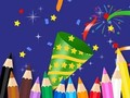 Гра Книжка-розмальовка: З новим роком  онлайн