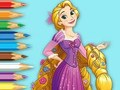 Гра Книжка-розмальовка: Принцеса Рапунцель  онлайн