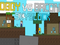 Гра Оббі проти Бекона: MCSkyblock  онлайн