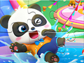 Гра Головоломка: аквапарк Baby Panda  онлайн