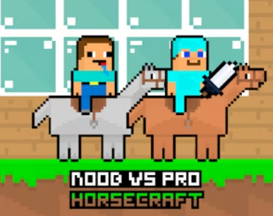 Гра Noob проти Pro HorseCraft  онлайн
