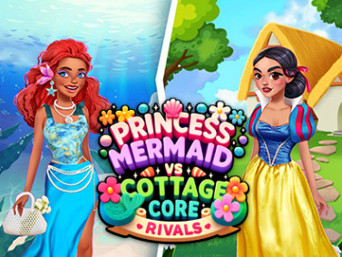 Гра Princess Cottage Core проти Mermaid Core Rivals  онлайн