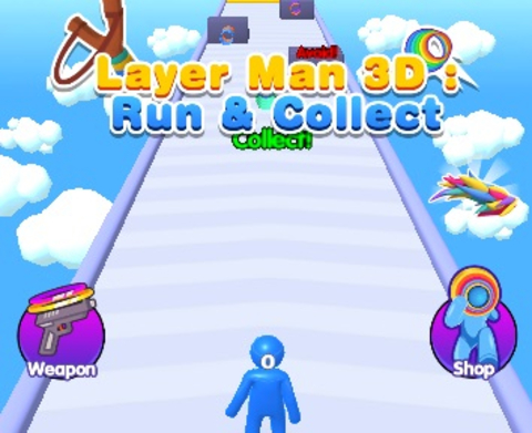 Гра Layer Man 3d Run Collect онлайн
