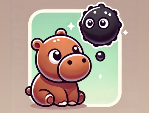 Гра Приховати Moodeng Hippo! онлайн