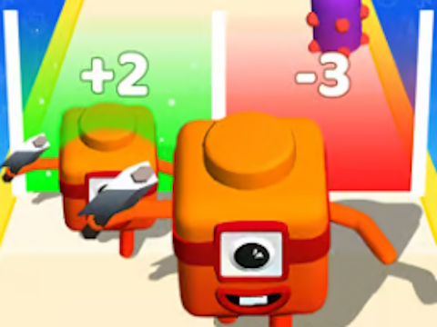 Гра Номер злиття Куб: 3D Run Game онлайн
