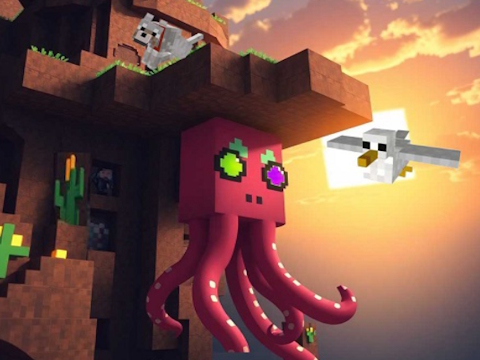 Гра Аномалія кальмарів Minecraft  онлайн
