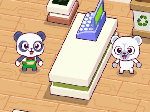 Гра Симулятор Panda Shop  онлайн