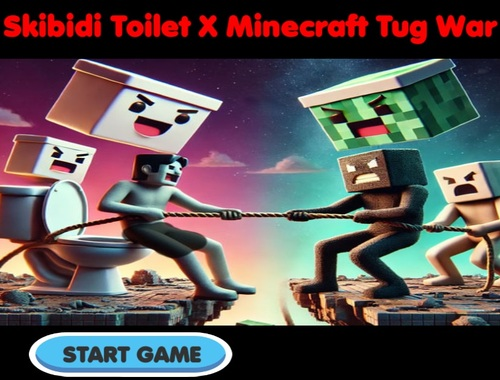 Гра Туалет Skibidi X Minecraft Bult War  онлайн