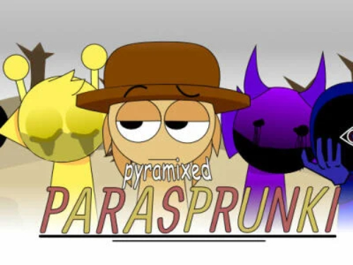 Гра Parasprunki pyramixed онлайн