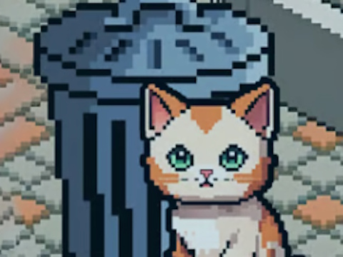 Гра Симулятор Pixel Cat: мої домашні тварини  онлайн