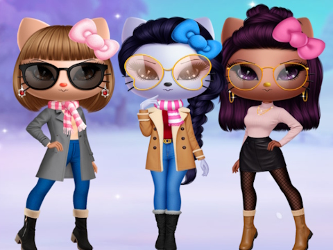 Гра Зимова сукня Kitty Squad  онлайн