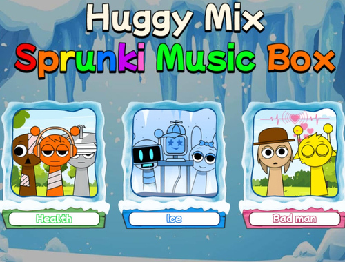 Гра Huggy Mix Sprunki Music Box онлайн