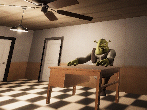 Гра 5 ночі в Green Head Monster  онлайн