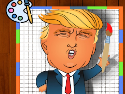 Гра Час розмальовки Трампа  онлайн