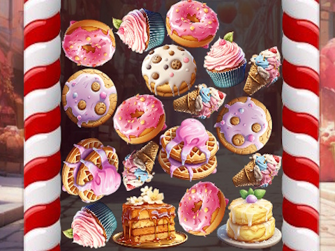 Гра Mergesweets: 2048! онлайн