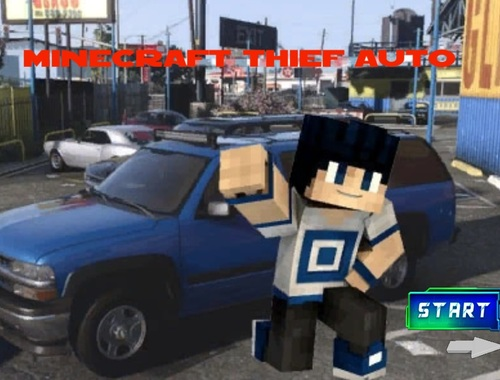 Гра Minecraft Thief Auto  онлайн