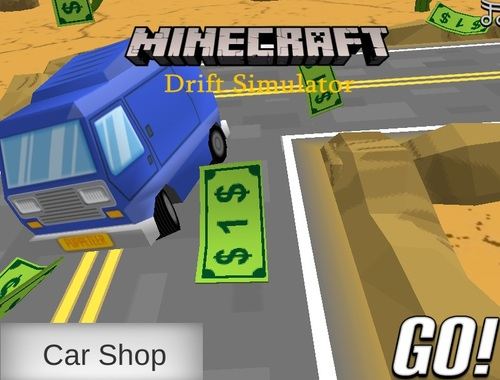 Гра Симулятор дрейфу Minecraft  онлайн