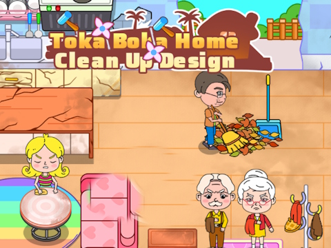 Гра Toka Boka Home Clean Up Design  онлайн