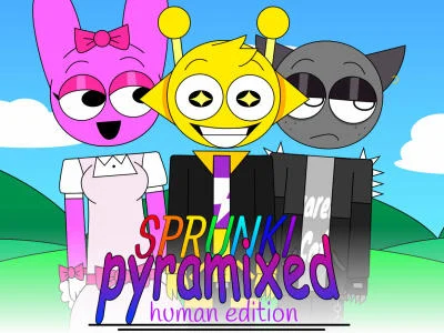 Гра Sprunki Pyramixed: Human Edition  онлайн