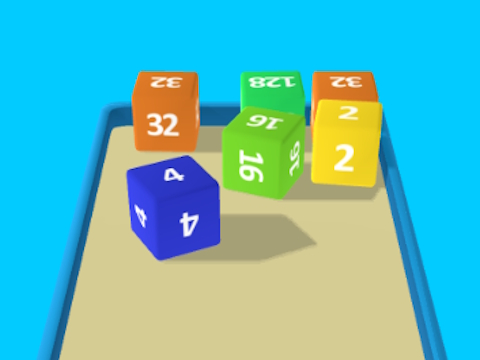 Гра 2048 Cube Merge  онлайн