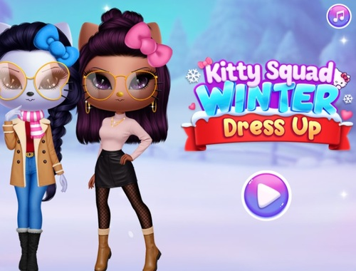 Гра Зимова сукня Kitty Squad  онлайн