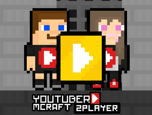 Гра Youtuber minecraft 2 гравець  онлайн