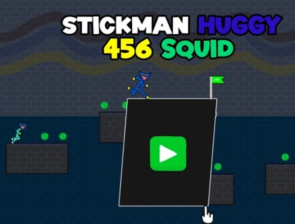 Гра Stickman huggy 456 кальмарів  онлайн